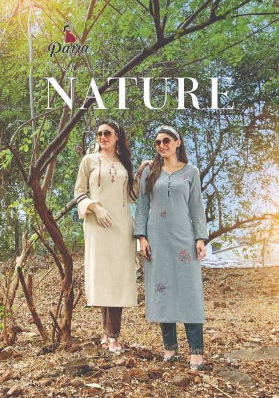 Nature By Parra Studio Festive Wear Kurti With Pant Collection